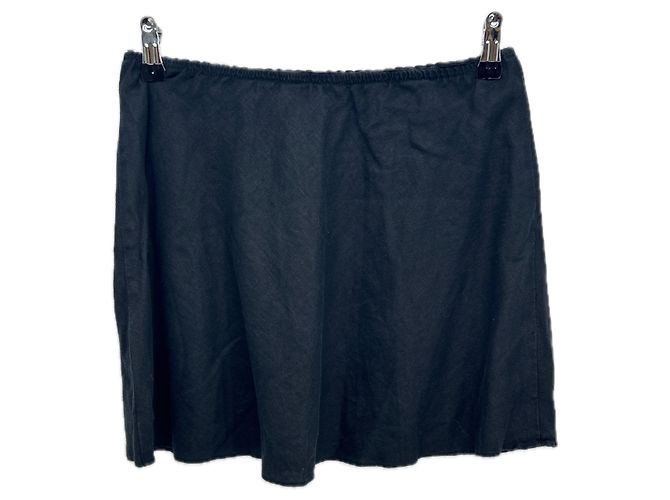 Falda de lino negra Reformation Negro - vista 2