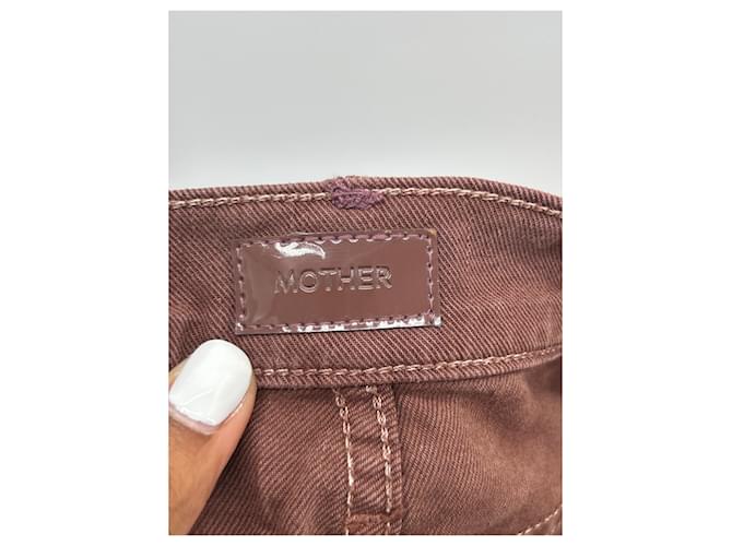 Vaqueros Mother marrones de algodón talla 25 Castaño - vista 3