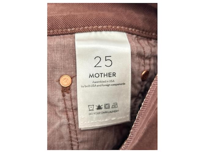 Vaqueros Mother marrones de algodón talla 25 Castaño - vista 4