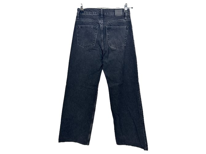 Jeans Anine Bing neri in cotone taglia 25 Nero - vista 2