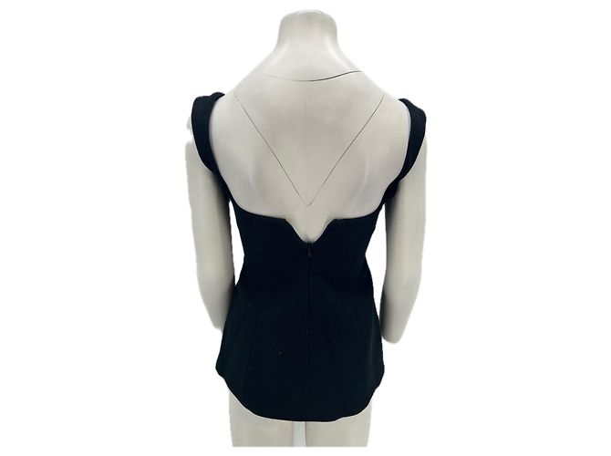 Autre Marque Top CLEA negro de algodón XS - vista 2