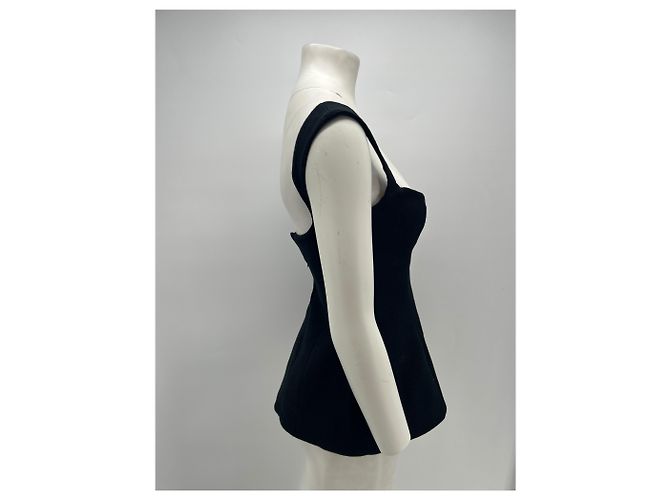 Autre Marque Top CLEA negro de algodón XS - vista 4