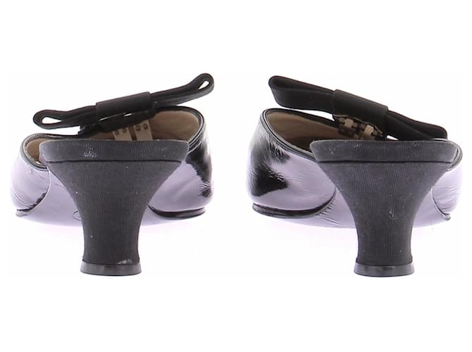 Mule Chanel in pelle nera Nero - vista 5