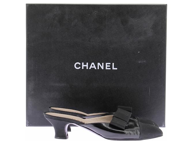 Mule Chanel in pelle nera Nero - vista 7