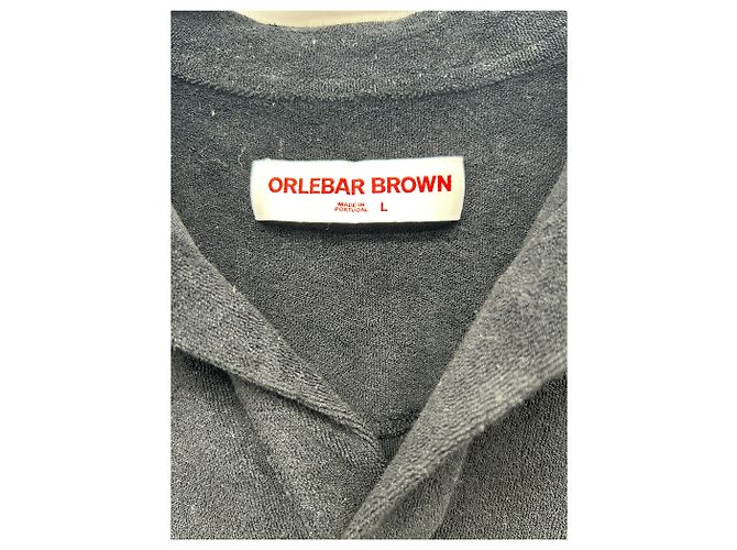 Autre Marque Polo Orlebar Brown in cotone nero - vista 3