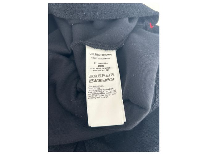 Autre Marque Polo Orlebar Brown in cotone nero - vista 4