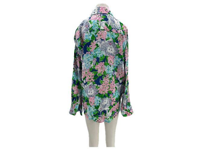 Autre Marque Lilly Pulitzer Mehrfarbiges Leinenhemd L Mehrfarben - Ansicht 2