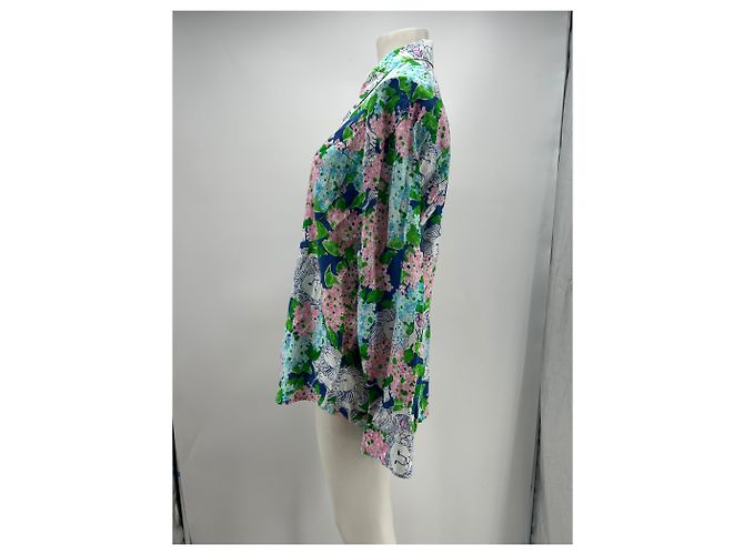 Autre Marque Lilly Pulitzer Mehrfarbiges Leinenhemd L Mehrfarben - Ansicht 3