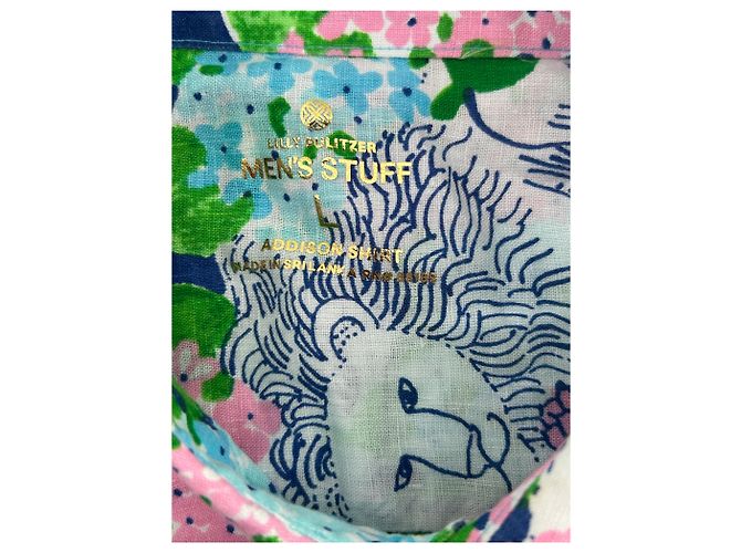 Autre Marque Lilly Pulitzer Mehrfarbiges Leinenhemd L Mehrfarben - Ansicht 5