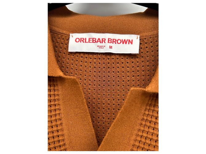 Autre Marque Polo ORLEBAR BROWN Marrone in Viscosa - vista 3