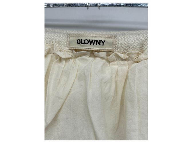 Autre Marque Minifalda blanca de algodón GLOWNY M Blanco - vista 3