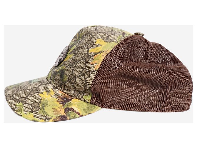 Gucci Casquette GG à motifs floraux marron - taille M - vue 3