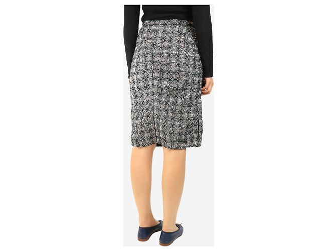Louis Vuitton Falda midi plateada con adornos - talla UK 10 Plata - vista 3