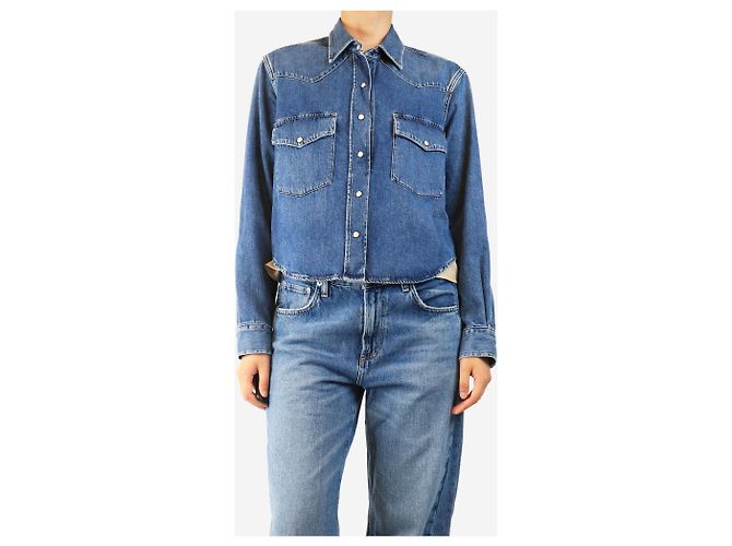 Citizens of Humanity Kurze Jeansjacke in Blau - Größe S - Ansicht 4