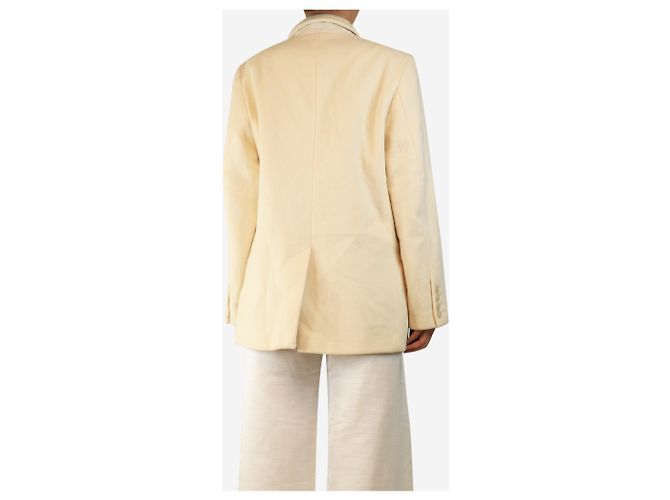 Totême Cream wool-blend blazer - size UK 8 - view 2