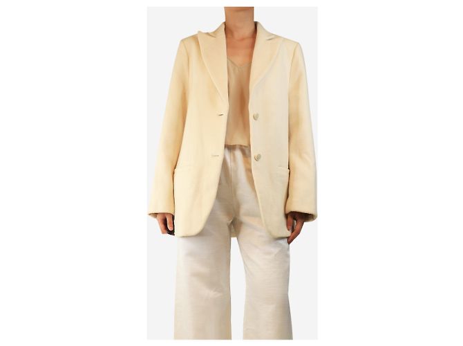 Totême Cream wool-blend blazer - size UK 8 - view 4