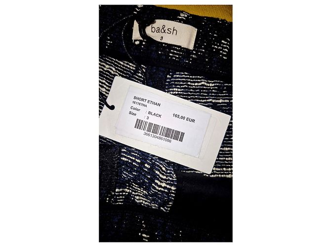 Claudie Pierlot Schwarzer Samt Minirock - Ansicht 3