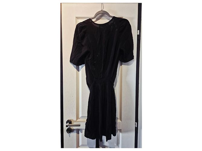Zadig & Voltaire Vestido Negro de Viscosa - vista 10
