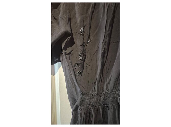 Zadig & Voltaire Vestido Negro de Viscosa - vista 11
