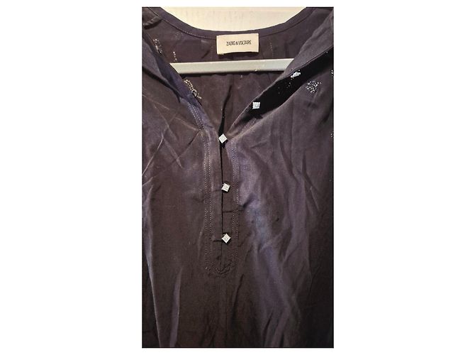 Zadig & Voltaire Vestido Negro de Viscosa - vista 3