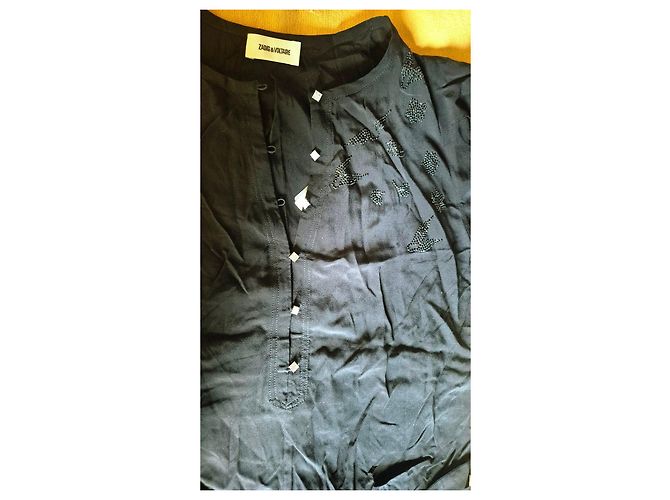 Zadig & Voltaire Vestido Negro de Viscosa - vista 6