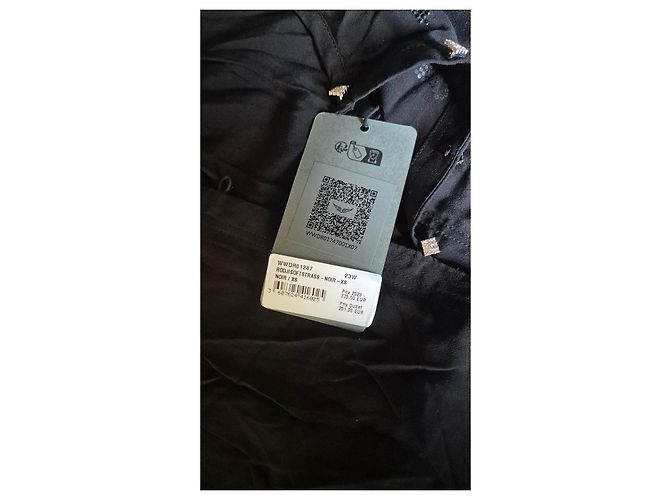 Zadig & Voltaire Vestido Negro de Viscosa - vista 7