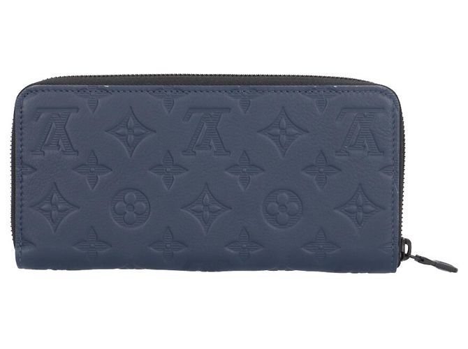 Louis Vuitton Zippy Wallet Horizontal in Monogram Shadow Multiple colors Navy blue - view 2