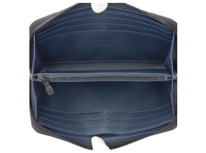 Louis Vuitton Zippy Wallet Horizontal in Monogram Shadow Multiple colors Navy blue - view 6