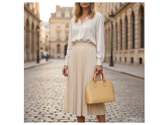 Borsa Louis Vuitton Alma Epi Beige - vista 15