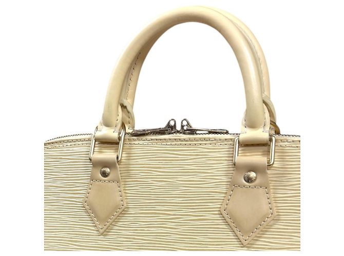 Borsa Louis Vuitton Alma Epi Beige - vista 9