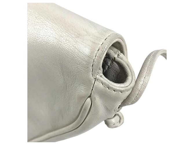 Céline Borsa a tracolla Celine Logo Triangle Pouch Nero Bianco - vista 10