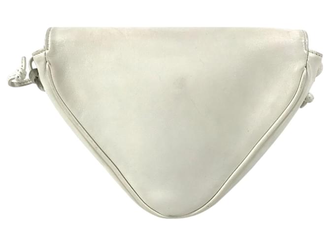 Céline Borsa a tracolla Celine Logo Triangle Pouch Nero Bianco - vista 2