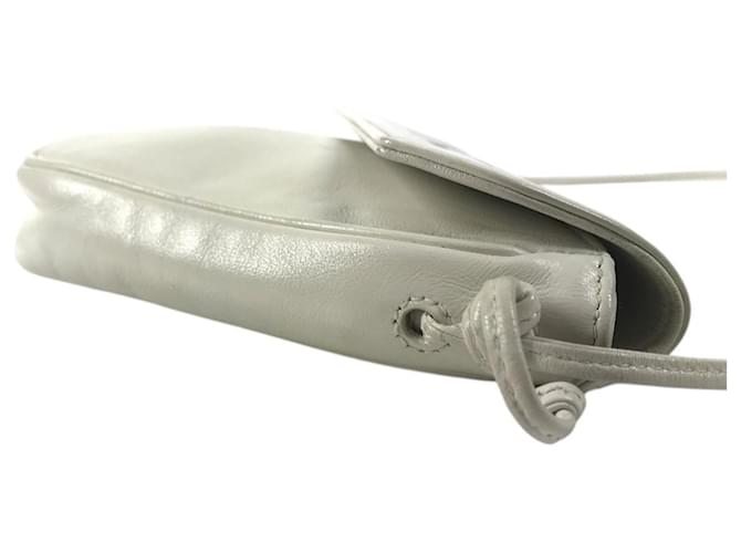 Céline Borsa a tracolla Celine Logo Triangle Pouch Nero Bianco - vista 3