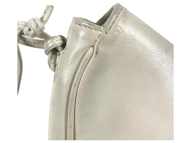 Céline Borsa a tracolla Celine Logo Triangle Pouch Nero Bianco - vista 9