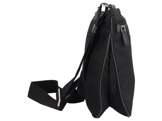 Borsa a tracolla in nylon Prada 2VH563 Nero - vista 4