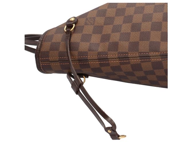 Borsa Tote Louis Vuitton Neverfull MM Damier Marrone Damier ebene - vista 11
