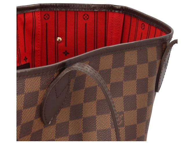 Borsa Tote Louis Vuitton Neverfull MM Damier Marrone Damier ebene - vista 9