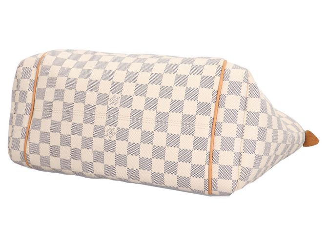 Borsa Tote Louis Vuitton Totally MM Damier Azur Bianco Multicolore - vista 5