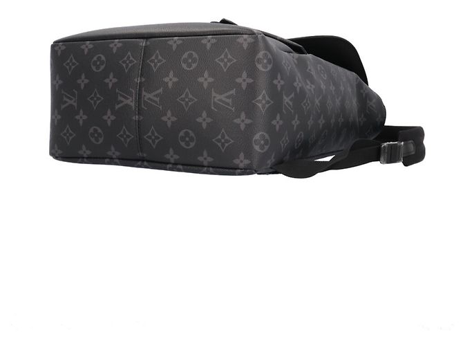 Zaino Louis Vuitton Saumur Monogram Eclipse Marrone Nero Monogramma - vista 6
