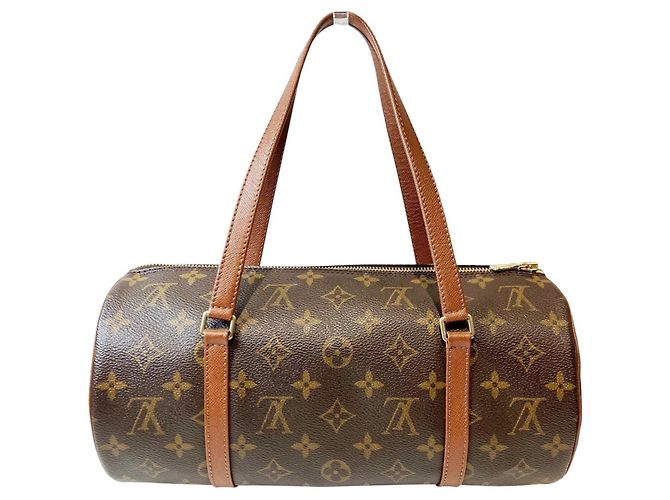 Borsa Louis Vuitton Old Papillon 30 Marrone Monogramma - vista 2