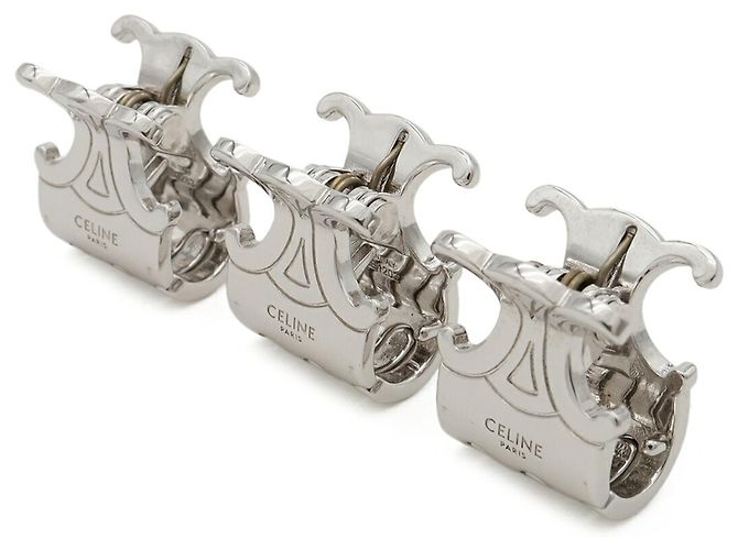 Céline Celine Triomphe Mini Haarspangen 3er-Set Silber - Ansicht 4