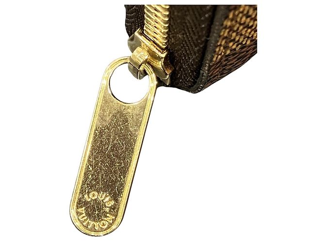 Portafoglio Zippy in tela Damier Louis Vuitton Marrone Damier ebene - vista 6