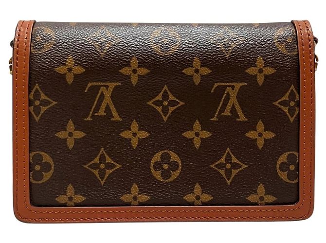 Borsa a Spalla Portefeuille Dauphine Louis Vuitton Marrone Monogramma - vista 2
