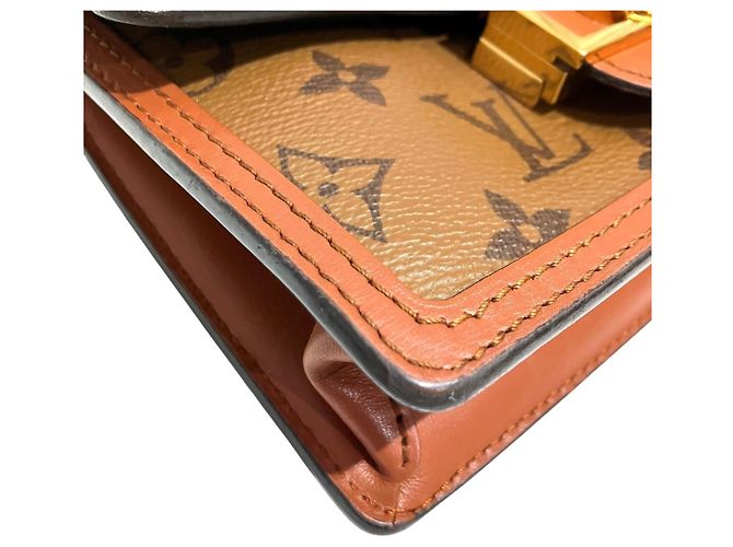 Borsa a Spalla Portefeuille Dauphine Louis Vuitton Marrone Monogramma - vista 6