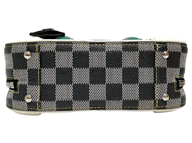 Borsa Louis Vuitton Valisette BB Marrone Multicolore Damier ebene - vista 3
