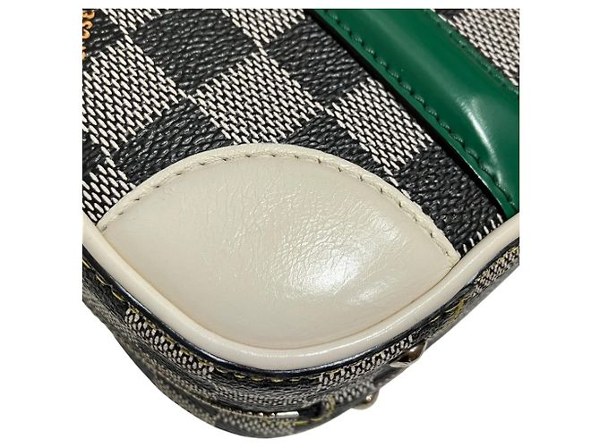 Borsa Louis Vuitton Valisette BB Marrone Multicolore Damier ebene - vista 7