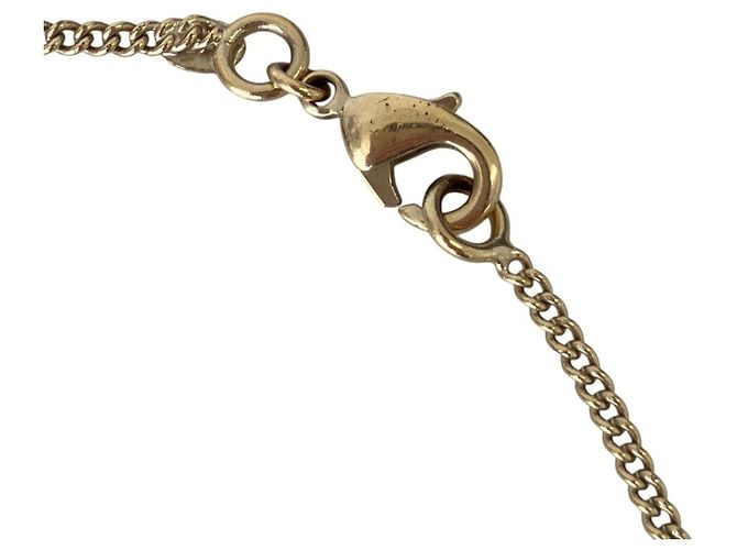 Chanel Coco Mark Matelassé Taschenanhänger Halskette Golden - Ansicht 4
