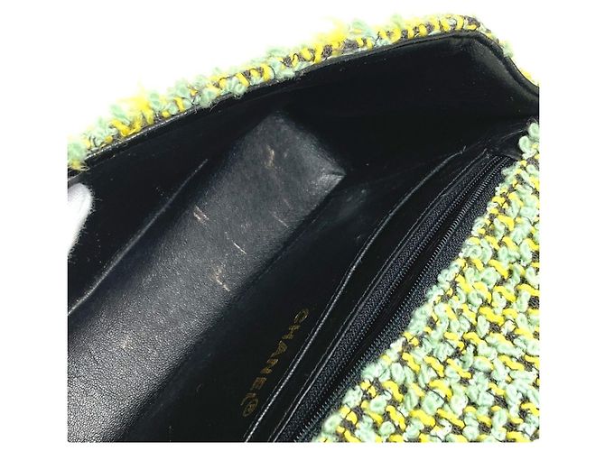Chanel Vintage CC Coco Mark Logo Handtasche Grün - Ansicht 14