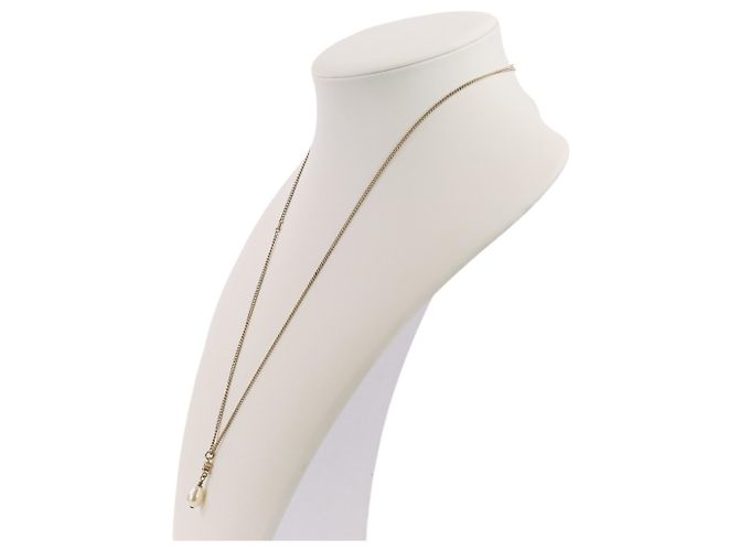 Collana a catena con perle e logo Coco di Chanel D'oro - vista 6