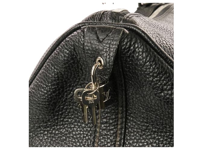 Borsa Boston Louis Vuitton Tobago Line Keepall 50 Nero - vista 11